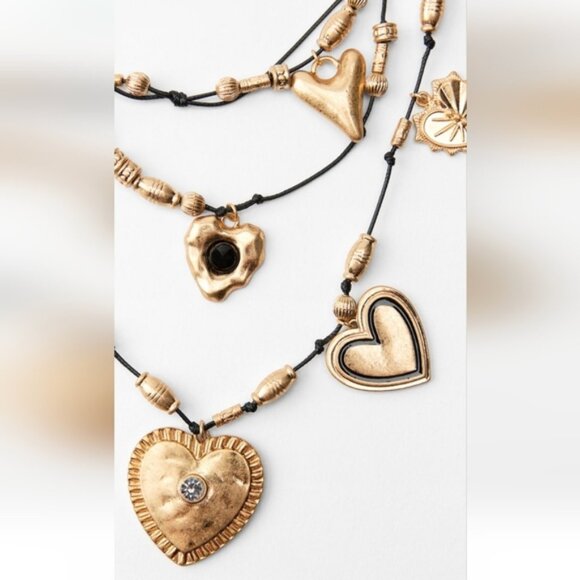 ZARA HEART MULTICHARM NECKLACE - Picture 4 of 6